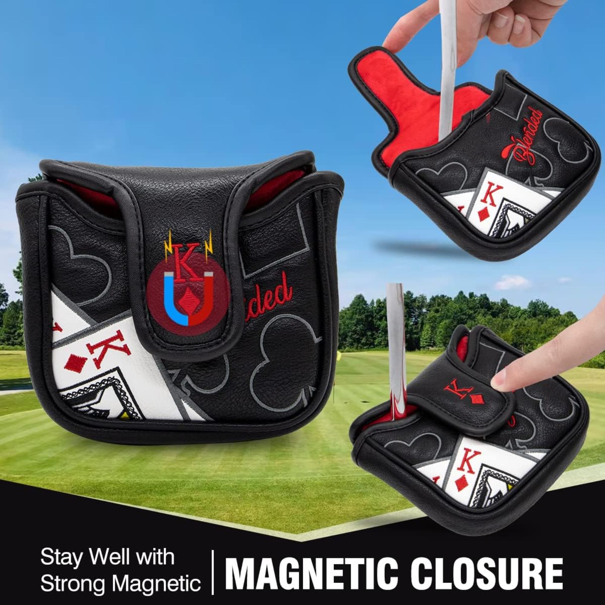 King Of Hearts Embroidered Mal - Golf Equipment And Accessories review and price